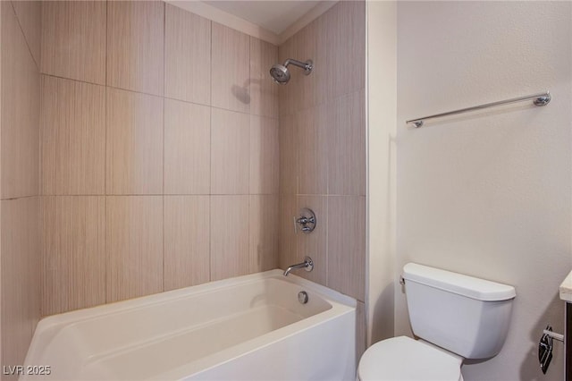8925 W Flamingo Rd Unit 228, Las Vegas, NV 89147 - full bathroom featuring toilet, vanity, and washtub / shower combination