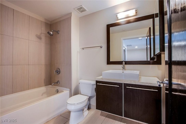 8925 W Flamingo Rd Unit 228, Las Vegas, NV 89147 - full bath with toilet, vanity, shower / bathtub combination, and visible vents