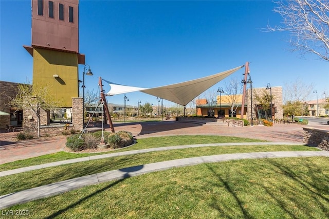 surrounding community with a lawn