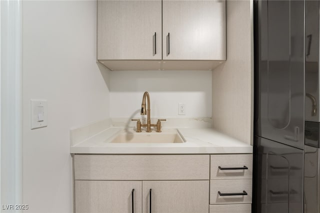 interior space with vanity