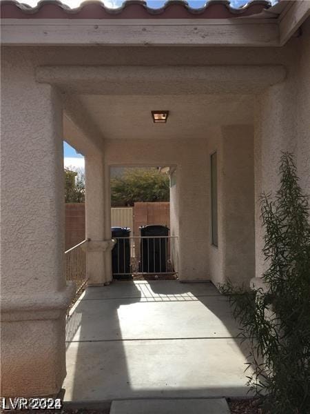 view of patio with fence