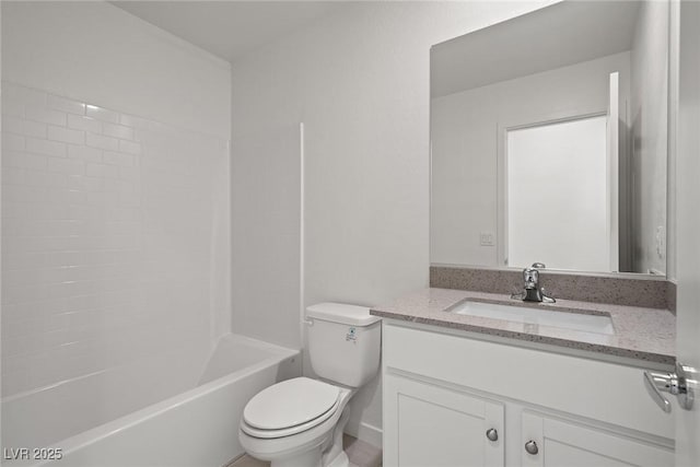 2618 Lily Point St, Las Vegas, NV 89156 - bathroom featuring vanity, toilet, and shower / bathtub combination