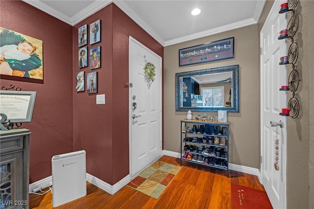 8600 W Charleston Blvd Unit 2078, Las Vegas, NV 89117 - foyer entrance with wood finished floors, ornamental molding, and baseboards