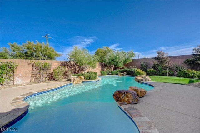 10840 Rosin Jaw St, Las Vegas, NV 89183 - view of swimming pool with a fenced backyard and a fenced in pool