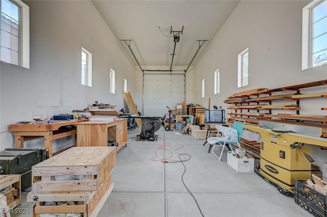 10840 Rosin Jaw St, Las Vegas, NV 89183 - garage featuring a workshop area
