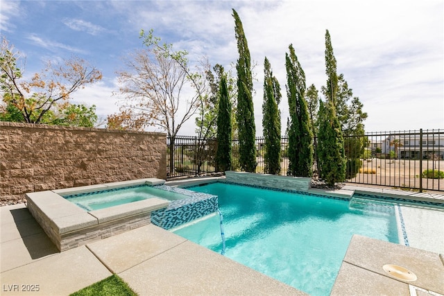 7416 Redhead Dr, North Las Vegas, NV 89084 - view of pool featuring a pool with connected hot tub