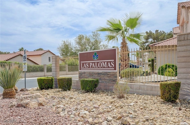 4808 Fiesta Lakes St, Las Vegas, NV 89130 - community / neighborhood sign with fence