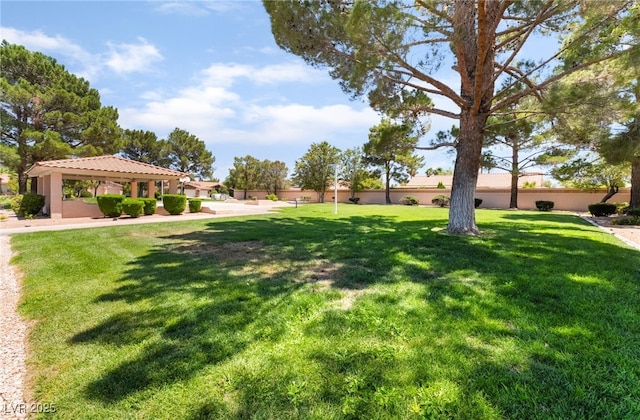 5217 Cold River Ave, Las Vegas, NV 89130 - view of yard with a gazebo