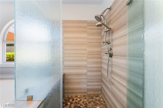 5217 Cold River Ave, Las Vegas, NV 89130 - full bathroom with tiled shower