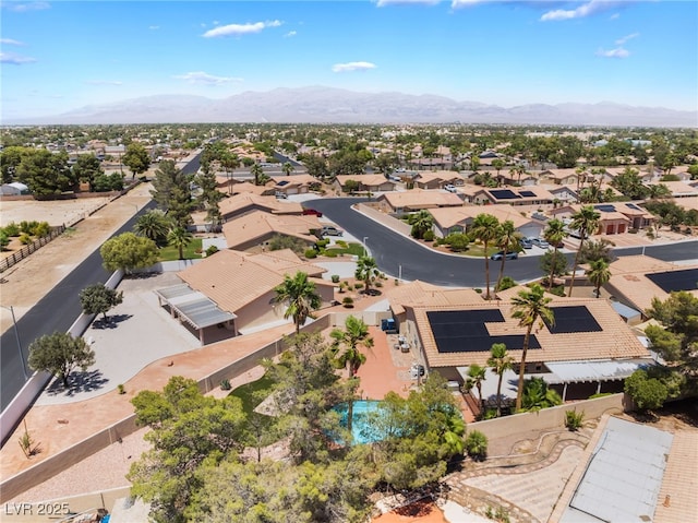 5217 Cold River Ave, Las Vegas, NV 89130 - aerial perspective of suburban area featuring a mountain backdrop
