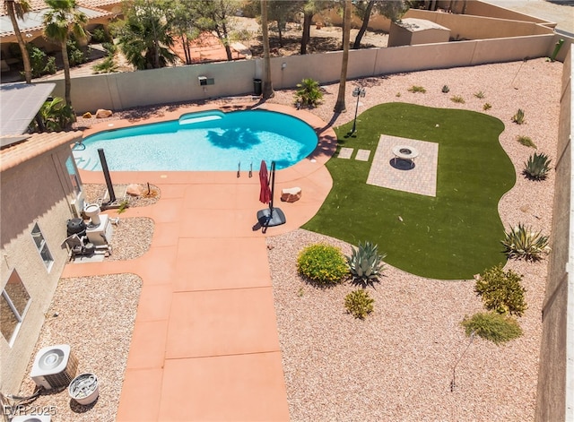 5217 Cold River Ave, Las Vegas, NV 89130 - view of pool featuring a fenced backyard and a patio
