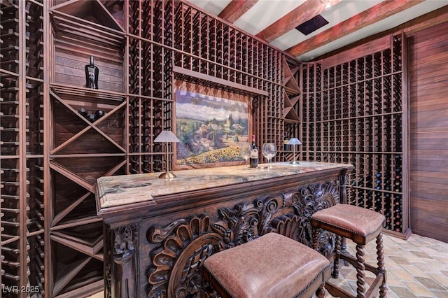 15 Rue Du Rivoli Pl, Henderson, NV 89011 - wine room featuring wood walls