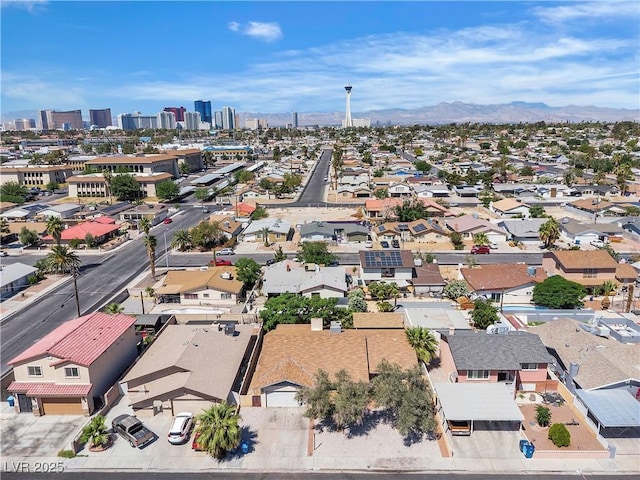 2204 Monterey Ave, Las Vegas, NV 89104 - aerial perspective of suburban area with mountains