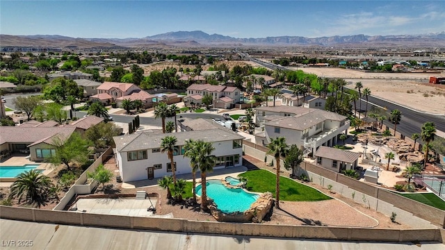 10550 Patrington Ct, Las Vegas, NV 89183 - drone / aerial view with a residential view and a mountain view