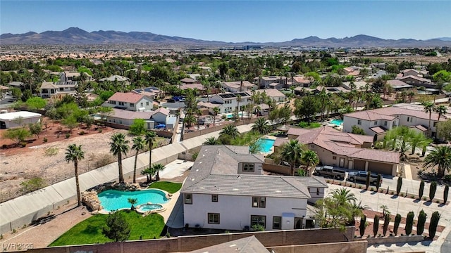 10550 Patrington Ct, Las Vegas, NV 89183 - birds eye view of property with a mountain view and a residential view