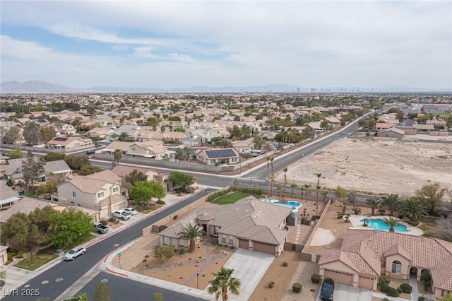 5815 Pristine Falls Ave, Las Vegas, NV 89131 - aerial view of residential area with a mountain backdrop