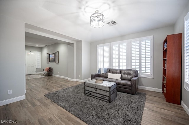 5815 Pristine Falls Ave, Las Vegas, NV 89131 - living area with wood finished floors and baseboards