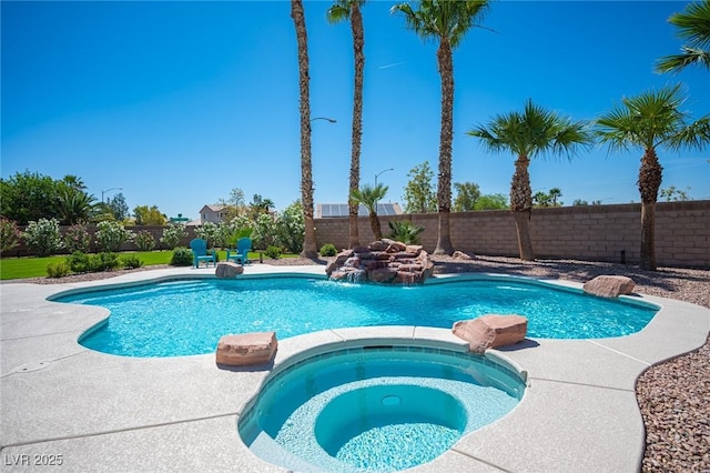 5815 Pristine Falls Ave, Las Vegas, NV 89131 - view of pool with a pool with connected hot tub