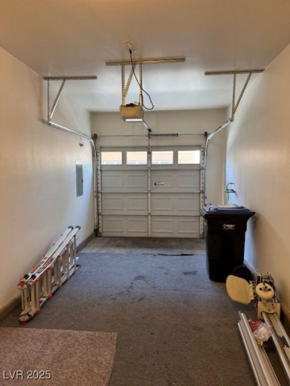 9303 Gilcrease Ave Unit 1097, Las Vegas, NV 89149 - garage with electric panel and a garage door opener