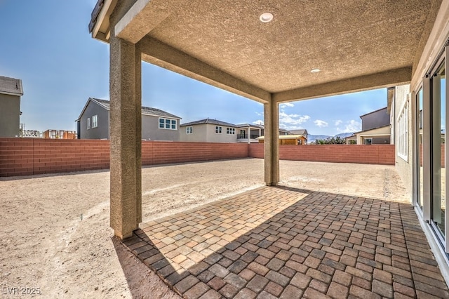 view of patio / terrace with a fenced backyard
