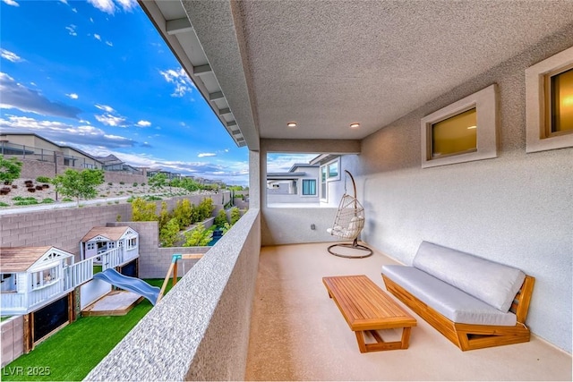 view of balcony