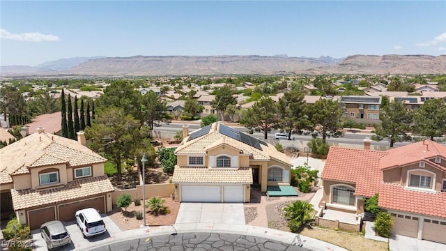 10021 Skipper Ct, Las Vegas, NV 89117 - aerial view of residential area with mountains