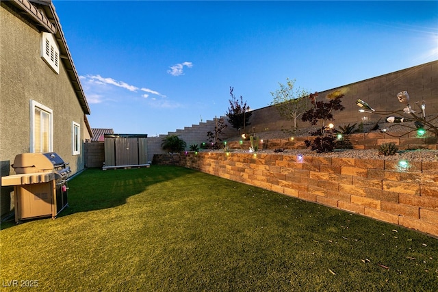 10125 Sequoia Falls Pl, Las Vegas, NV 89149 - view of yard featuring a shed and an outdoor structure