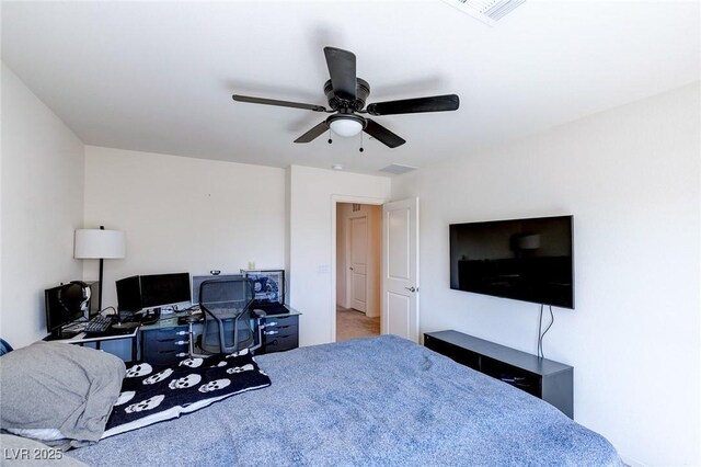 6804 Surf Green Ct, North Las Vegas, NV 89086 - bedroom featuring a desk and ceiling fan