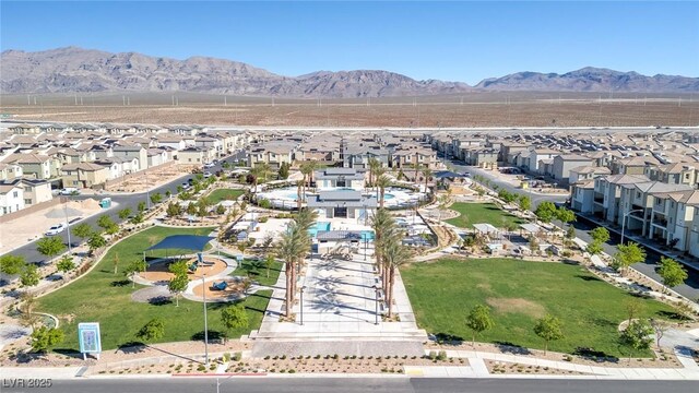 6804 Surf Green Ct, North Las Vegas, NV 89086 - view of property location with nearby suburban area and a mountainous background