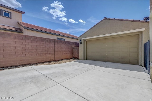 exterior space with fence