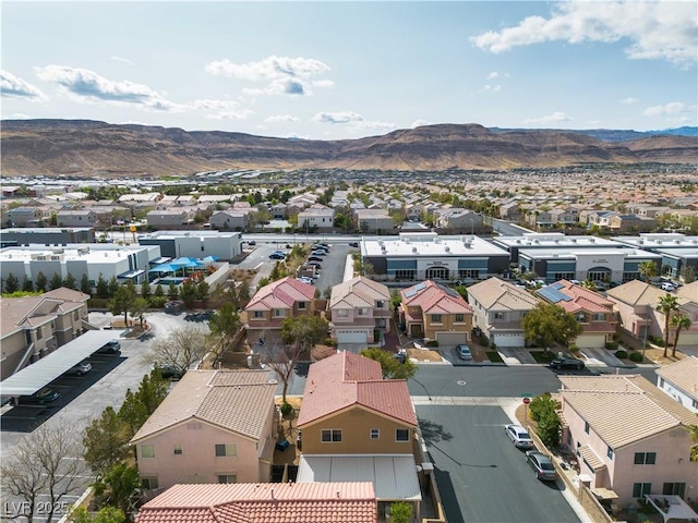 6790 Gold Yarrow St, Las Vegas, NV 89148 - aerial perspective of suburban area with mountains