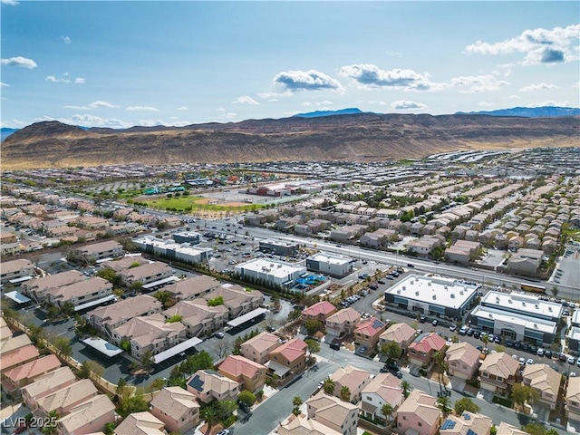 6790 Gold Yarrow St, Las Vegas, NV 89148 - aerial view of property's location with mountains and nearby suburban area