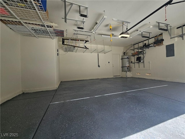 6790 Gold Yarrow St, Las Vegas, NV 89148 - garage with a garage door opener and water heater