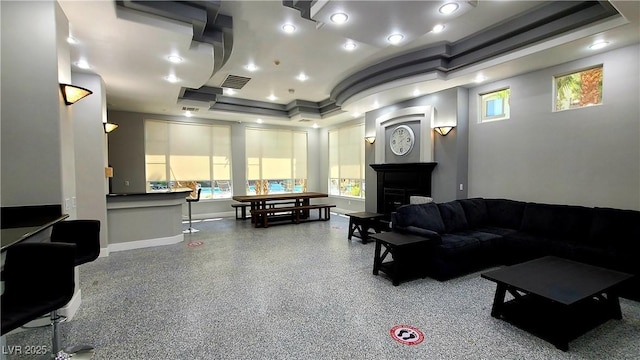 community lobby featuring visible vents