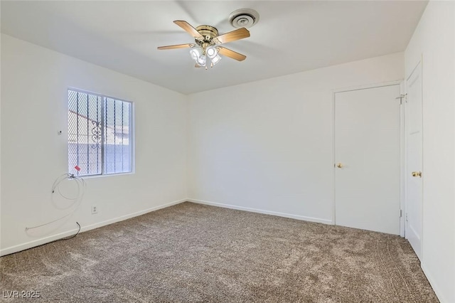 422 Ilmenite Way, Henderson, NV 89015 - unfurnished room with baseboards, visible vents, ceiling fan, and carpet