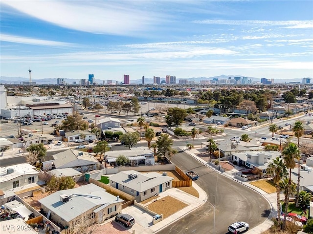 bird's eye view featuring a city view