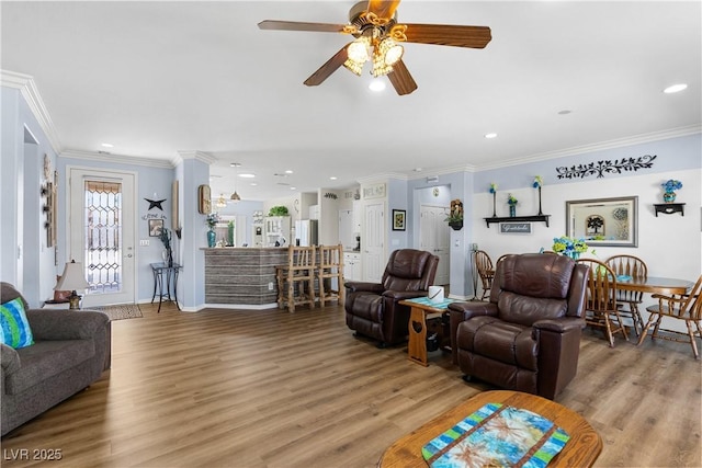 2606 Crested Butte St, Henderson, NV 89052 - living area with crown molding and recessed lighting