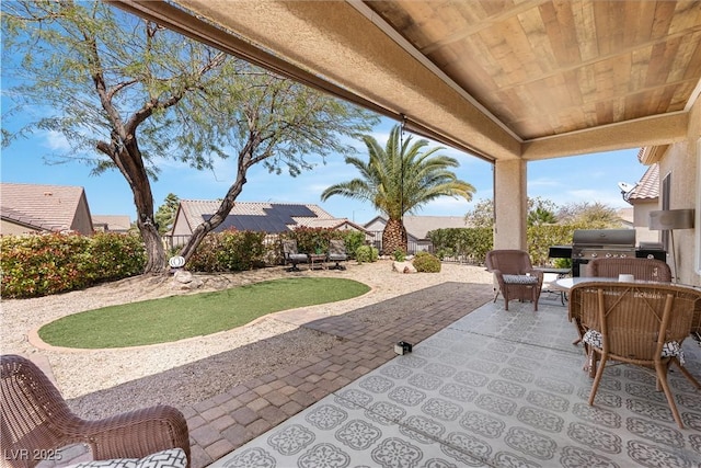 2606 Crested Butte St, Henderson, NV 89052 - view of patio featuring a fenced backyard and area for grilling