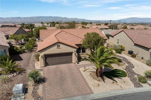 2606 Crested Butte St, Henderson, NV 89052 - birds eye view of property featuring a residential view and a mountain view