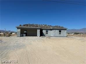 view of unfinished property