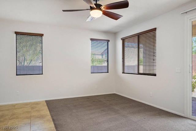 4032 Little Bay Ave, North Las Vegas, NV 89081 - spare room with a ceiling fan and baseboards