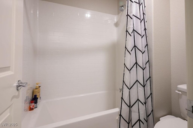 9871 Magnus Ct, Las Vegas, NV 89178 - full bath with toilet and shower / bath combo with shower curtain