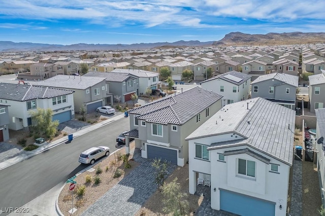 9871 Magnus Ct, Las Vegas, NV 89178 - aerial view of residential area with mountains