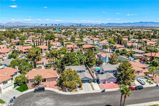 2812 Shadow Creek Cir, Las Vegas, NV 89117 - birds eye view of property with a mountain view and a residential view