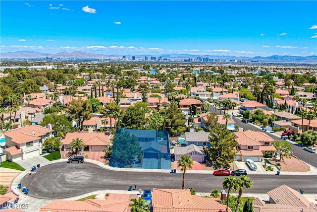2812 Shadow Creek Cir, Las Vegas, NV 89117 - aerial view with a residential view and a mountain view