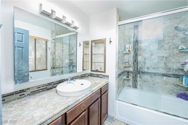 2812 Shadow Creek Cir, Las Vegas, NV 89117 - bathroom with combined bath / shower with glass door and vanity