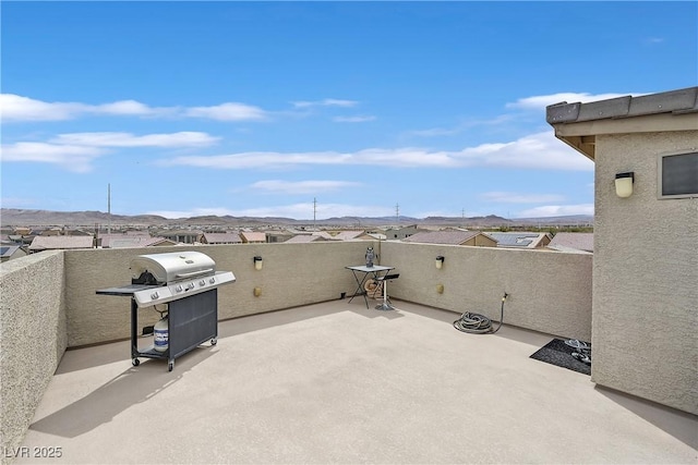 9830 Wild Coyote Ct, Las Vegas, NV 89141 - view of patio featuring area for grilling and a residential view