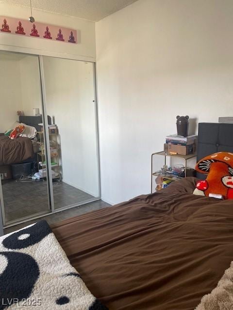 bedroom featuring a closet