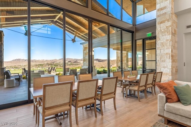 31 Autumn Palm Ave, Henderson, NV 89011 - view of patio featuring a mountain view and outdoor dining space