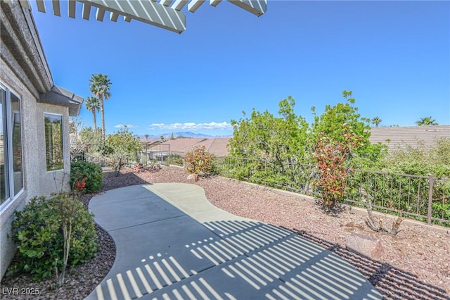 view of patio / terrace with a fenced backyard